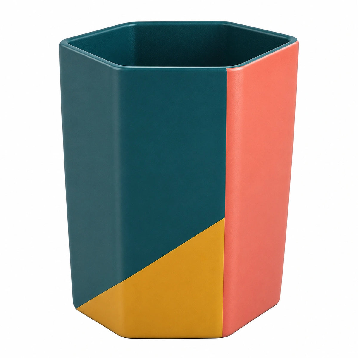 Portalápices Hexagonal Multicolor de Cerámica