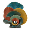 Escultura Decorativa de Abanicos Multicolor