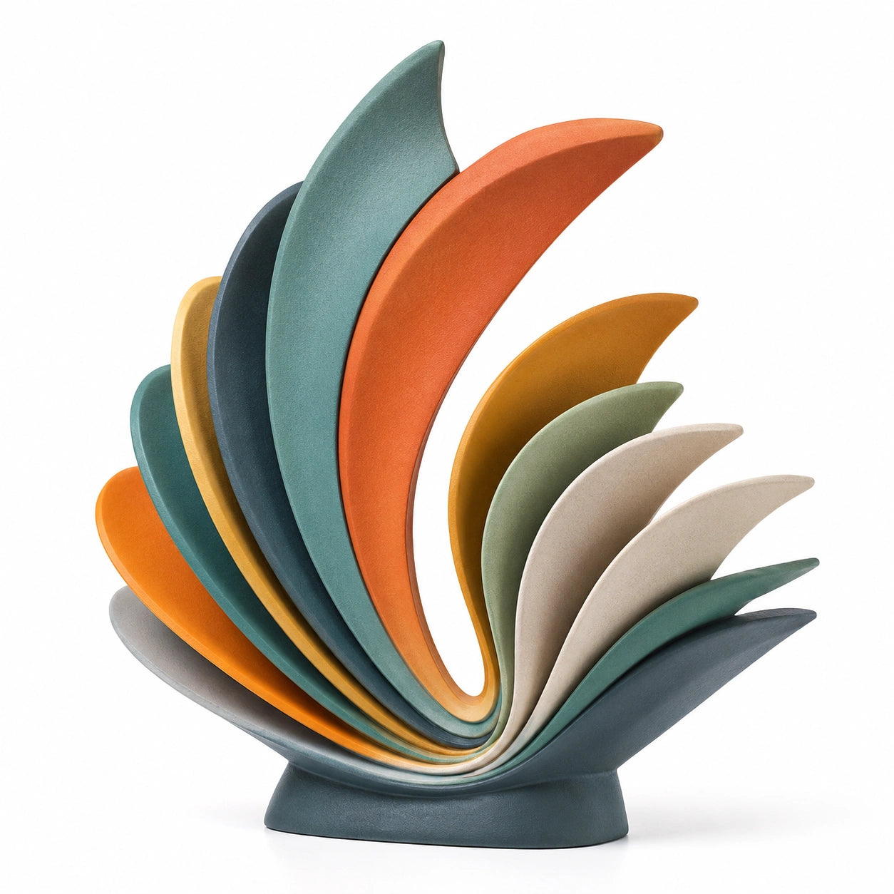 Escultura Abstracta Multicolor para Decoración Moderna