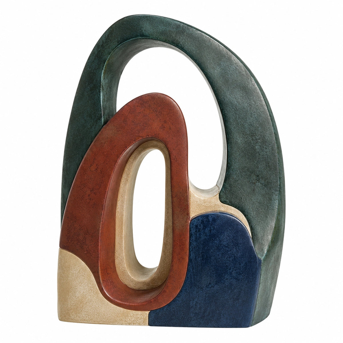 Escultura Decorativa Abstracta Multicolor 40cm