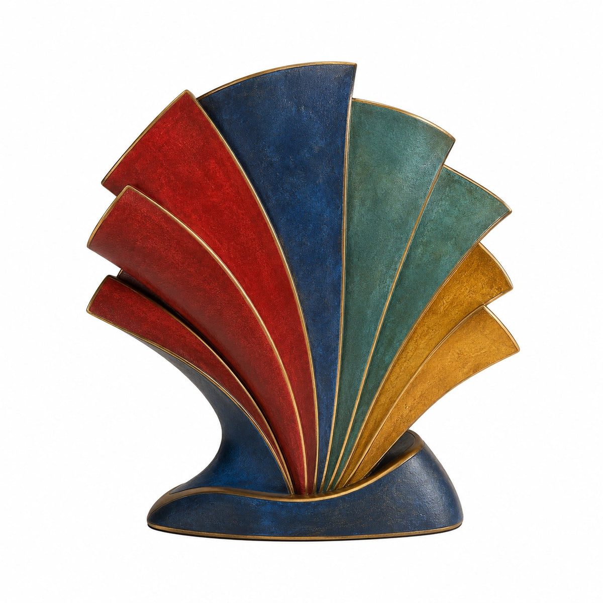 Escultura Decorativa Abstracta Multicolor