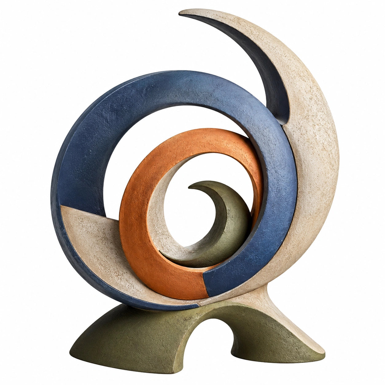Escultura Abstracta Decorativa Multicolor