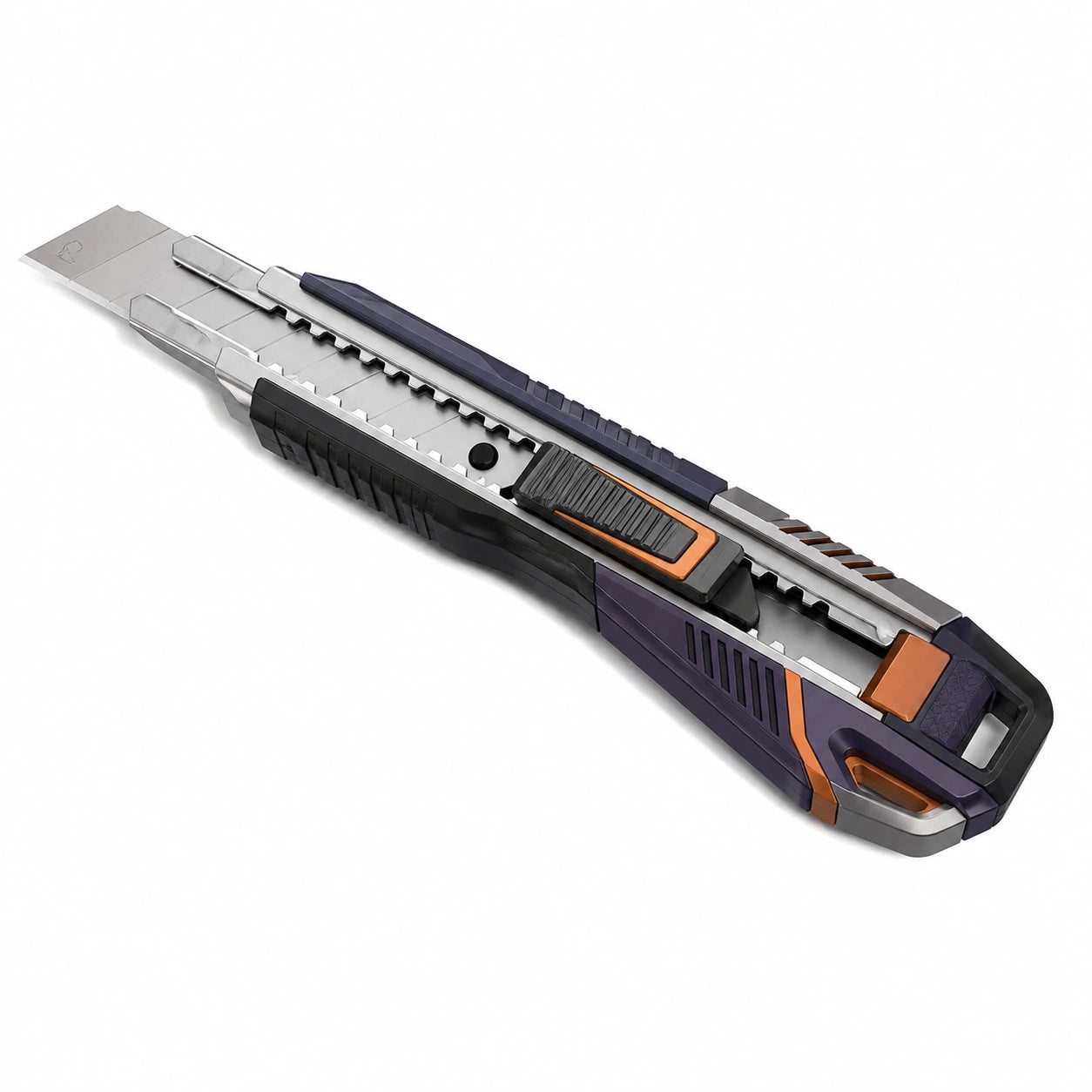 Cuchillo Cortador de Precisión con Seguro Negro/Naranja