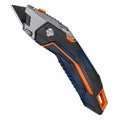 Cuchillo Retráctil de Seguridad con Hoja Reemplazable Negro/Naranja/Azul