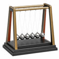 Péndulo de Newton Decorativo Dorado/Negro/Plata