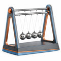 Péndulo de Newton Azul y Naranja