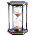 Reloj de Arena Decorativo Hexagonal Azul y Rosa 30 Minutos