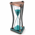 Reloj de Arena Decorativo Triangular Arena Azul 60 Minutos