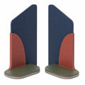 Sujetalibros Geométricos Modernos Azul/Rojo/Verde
