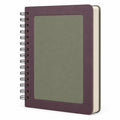 Cuaderno de Espiral A5 Verde y Púrpura