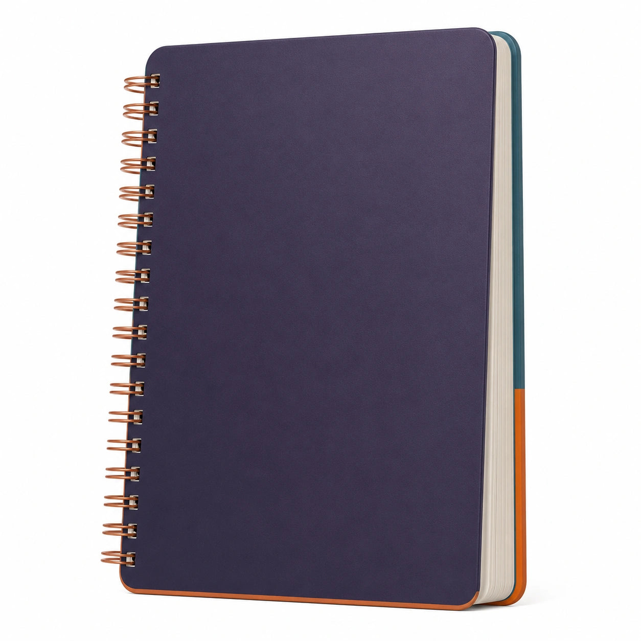 Cuaderno A5 Tapa Dura Espiral Azul/Verde/Naranja