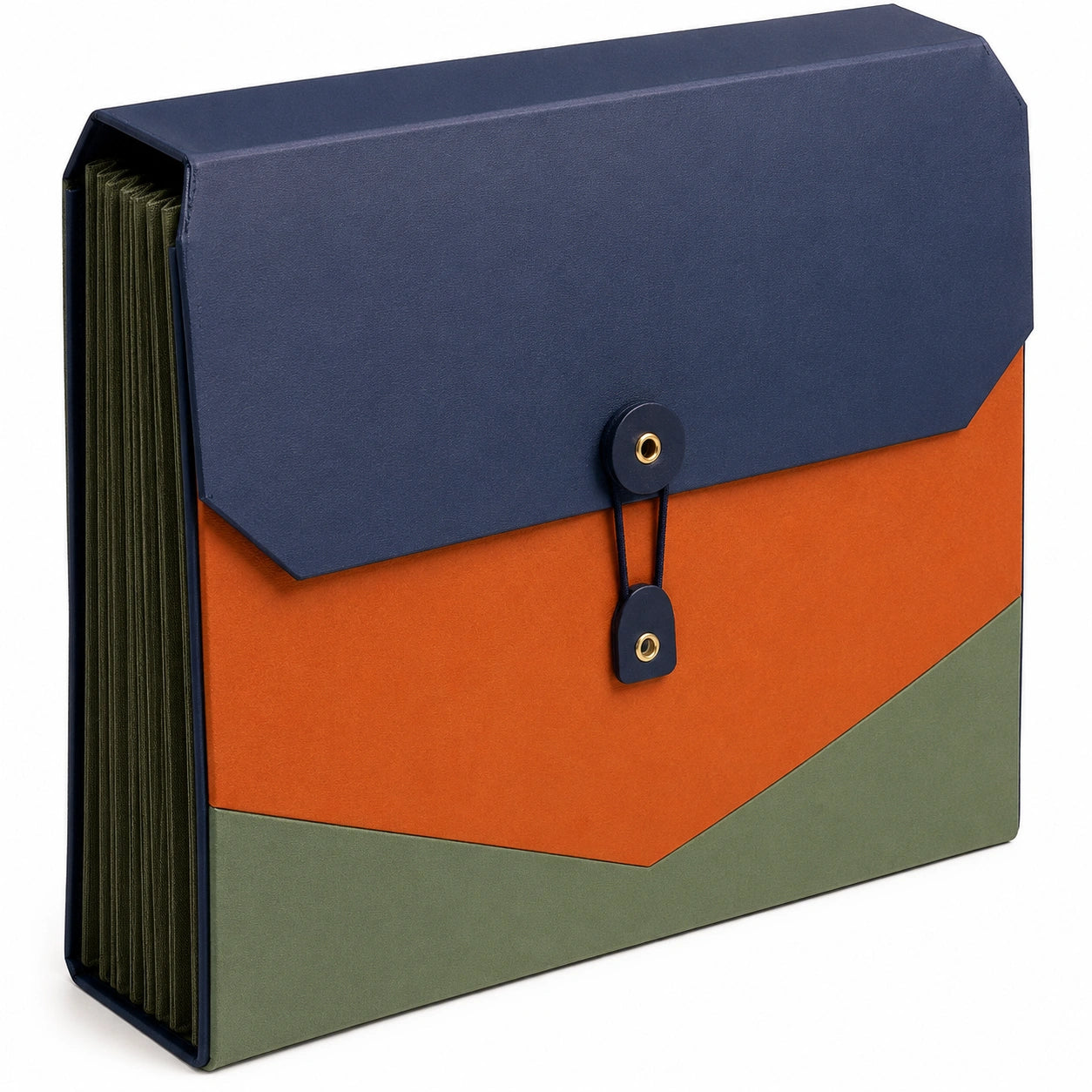 Carpeta Acordeón Azul, Naranja y Verde para Documentos