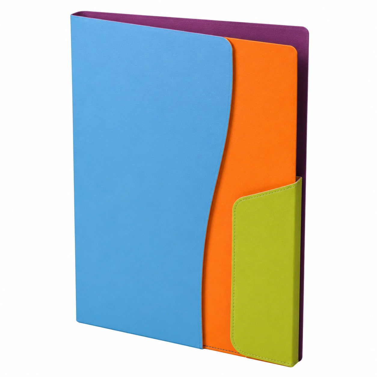 Carpeta clasificadora multicolor A4 con bolsillos organizadores