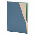 Carpeta archivadora A4 colores azul, beige y verde